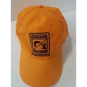 Oregon Fish & WIldlife Hunter Education Orange Embroidered Hat Ball Cap OSFA